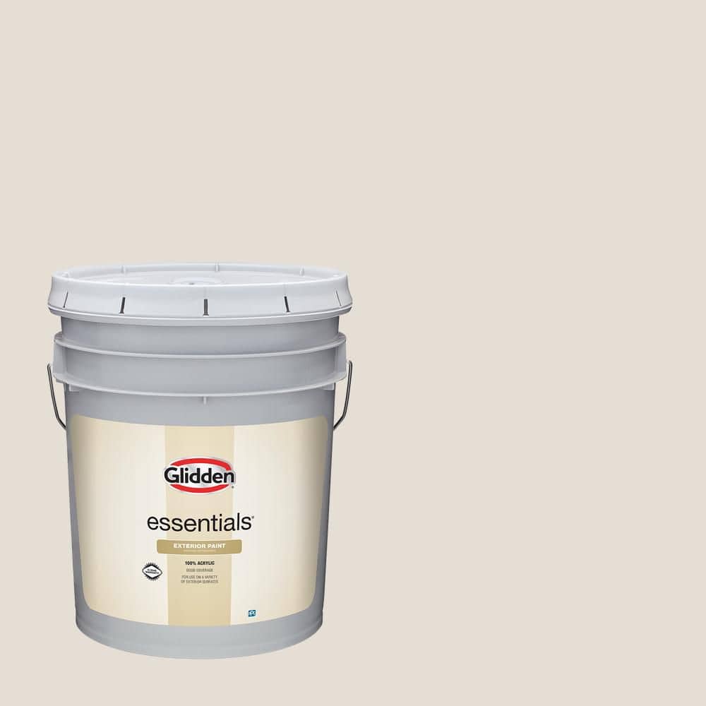 Glidden Essentials 5 gal. PPG1076-2 Ash Satin Exterior Paint