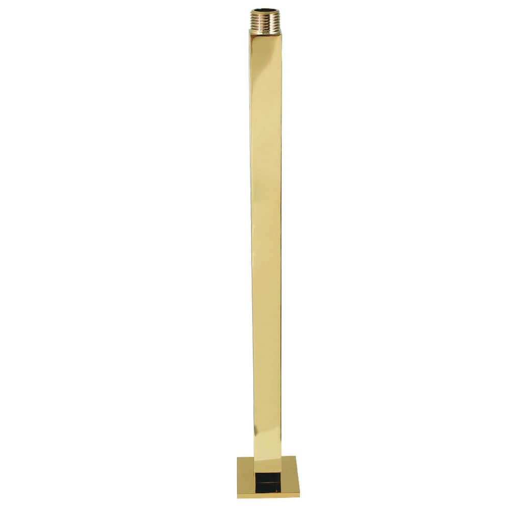Kingston Brass 12 in. Shower Arm with Flange in Polished Brass