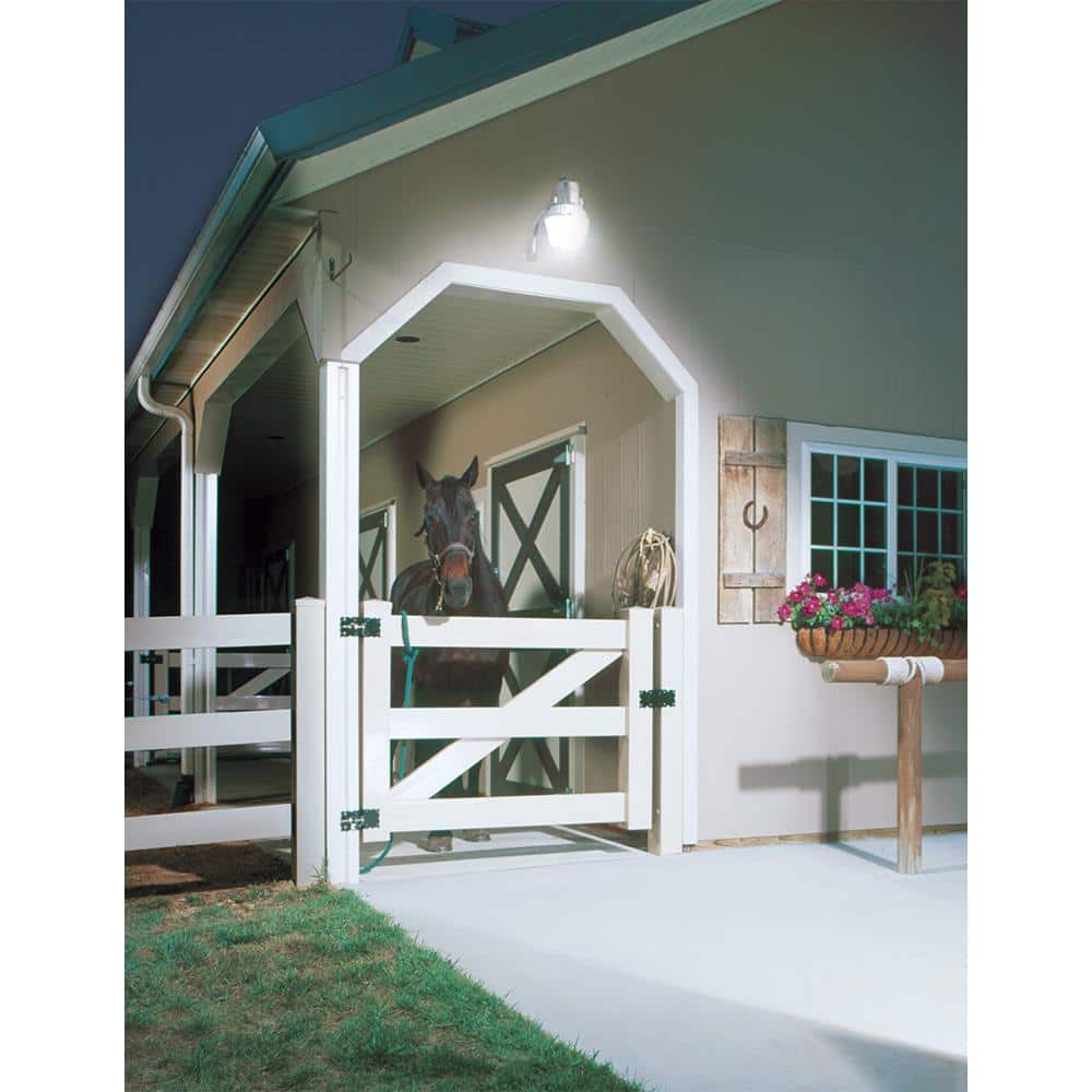 HALO AL 65-Watt Equivalent Integrated LED Metallic Dusk to Dawn Area Light, 4000K (4)