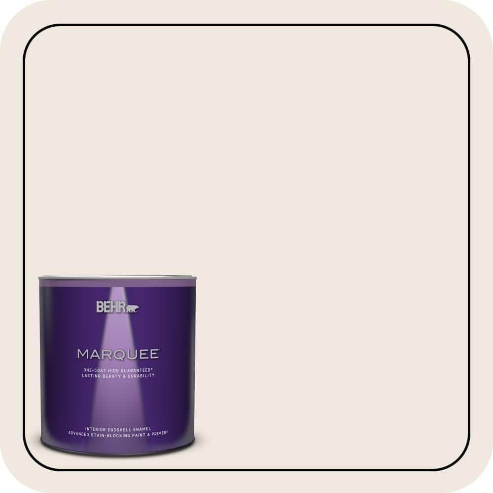 BEHR MARQUEE 1 qt. #720C-1 White Truffle Eggshell Enamel Interior Paint & Primer