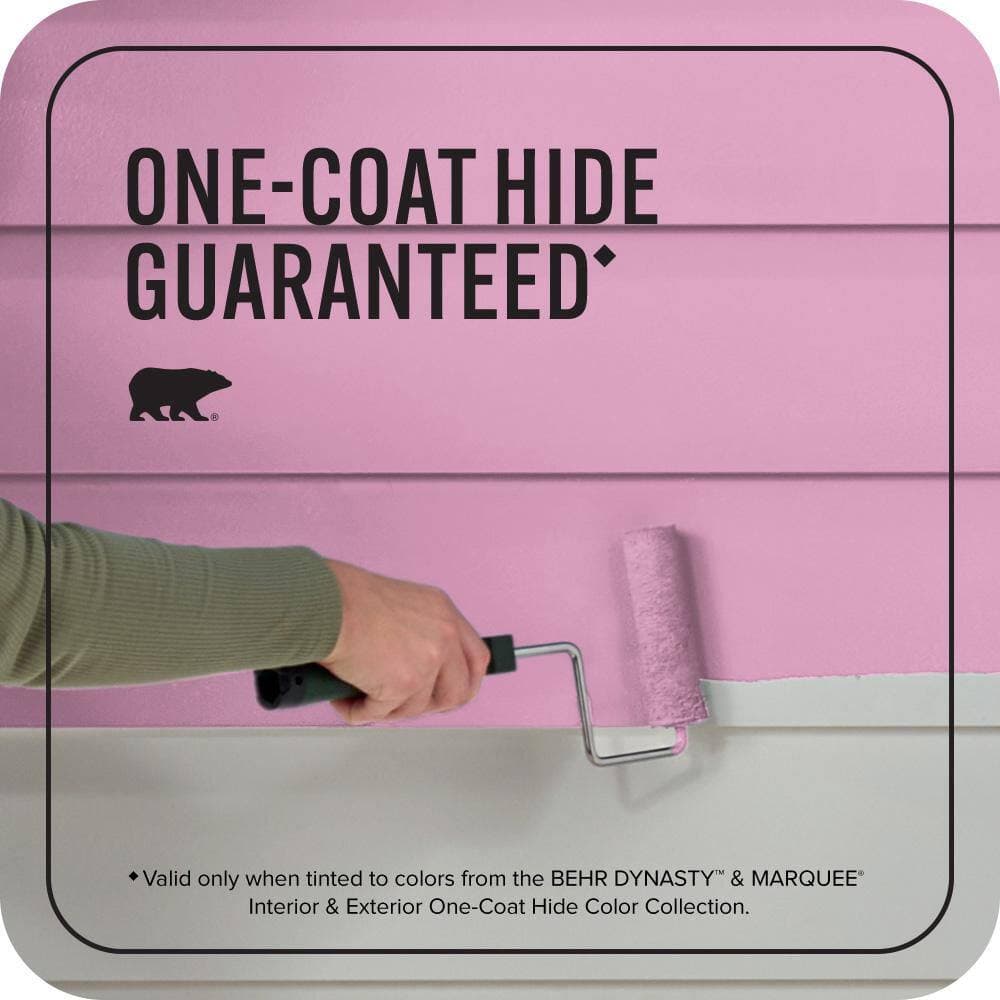 BEHR MARQUEE 1 gal. #690B-4 Pink Begonia Flat Exterior Paint & Primer (3)