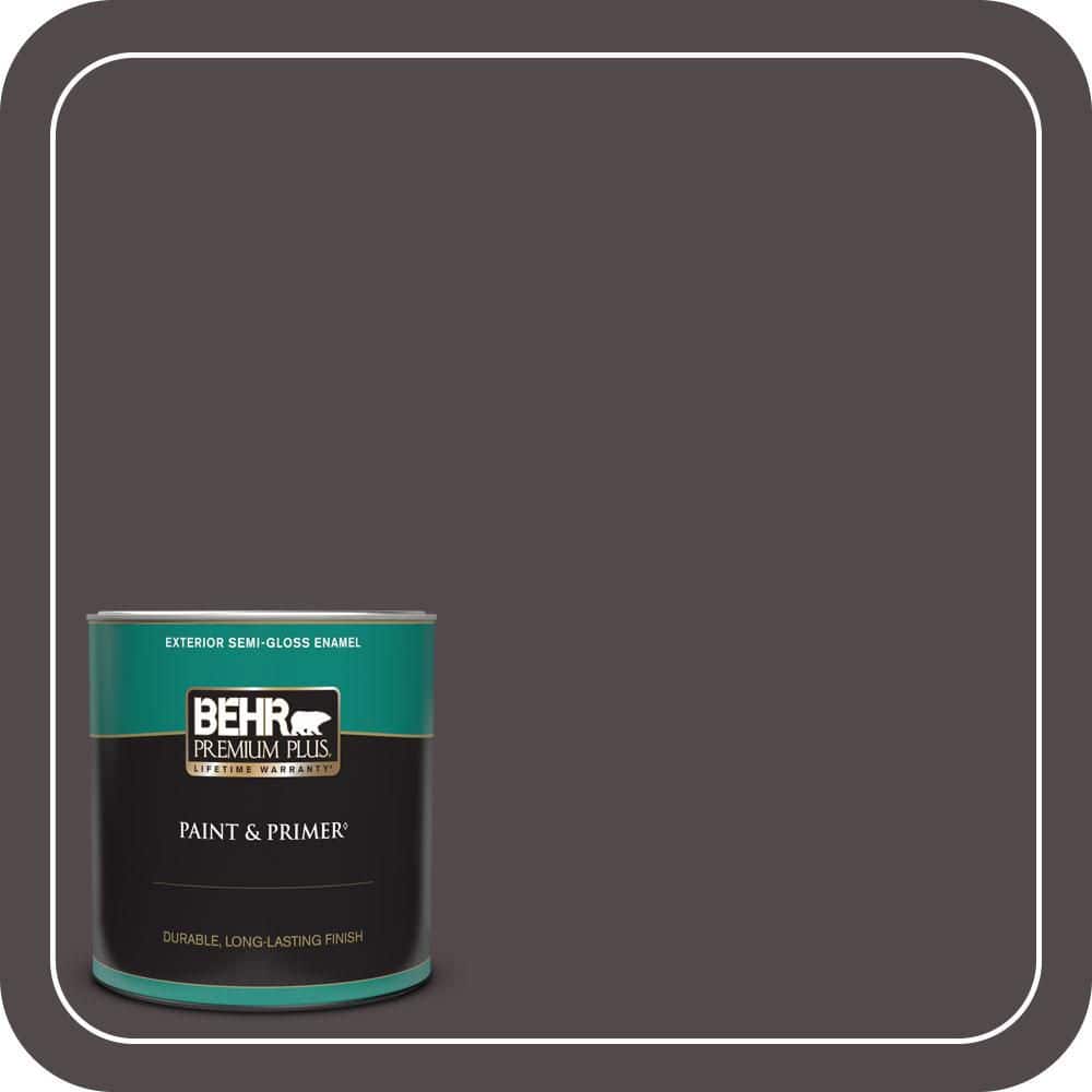 BEHR PREMIUM PLUS 1 qt. #MQ1-34 Instant Classic Semi-Gloss Enamel Exterior Paint & Primer