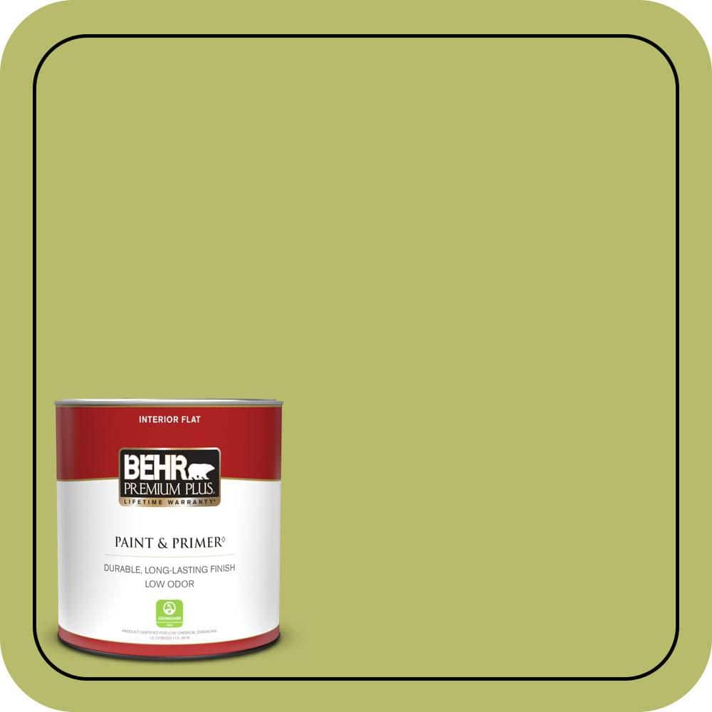 BEHR PREMIUM PLUS #P360-5 Citrus Peel Enamel & Primer Color Sample (1)