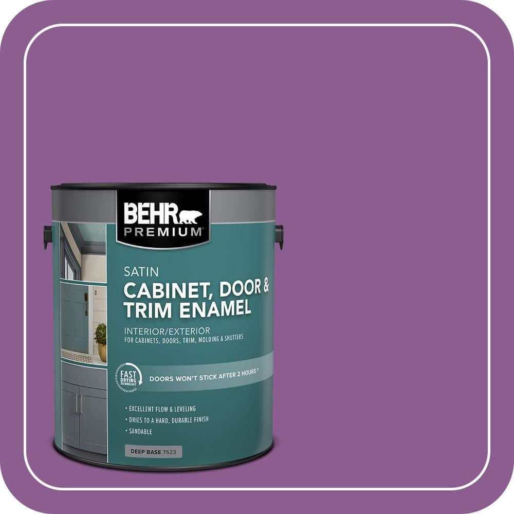 BEHR PREMIUM 1 gal. #P100-6 Chakra Satin Enamel Interior/Exterior Cabinet, Door & Trim Paint