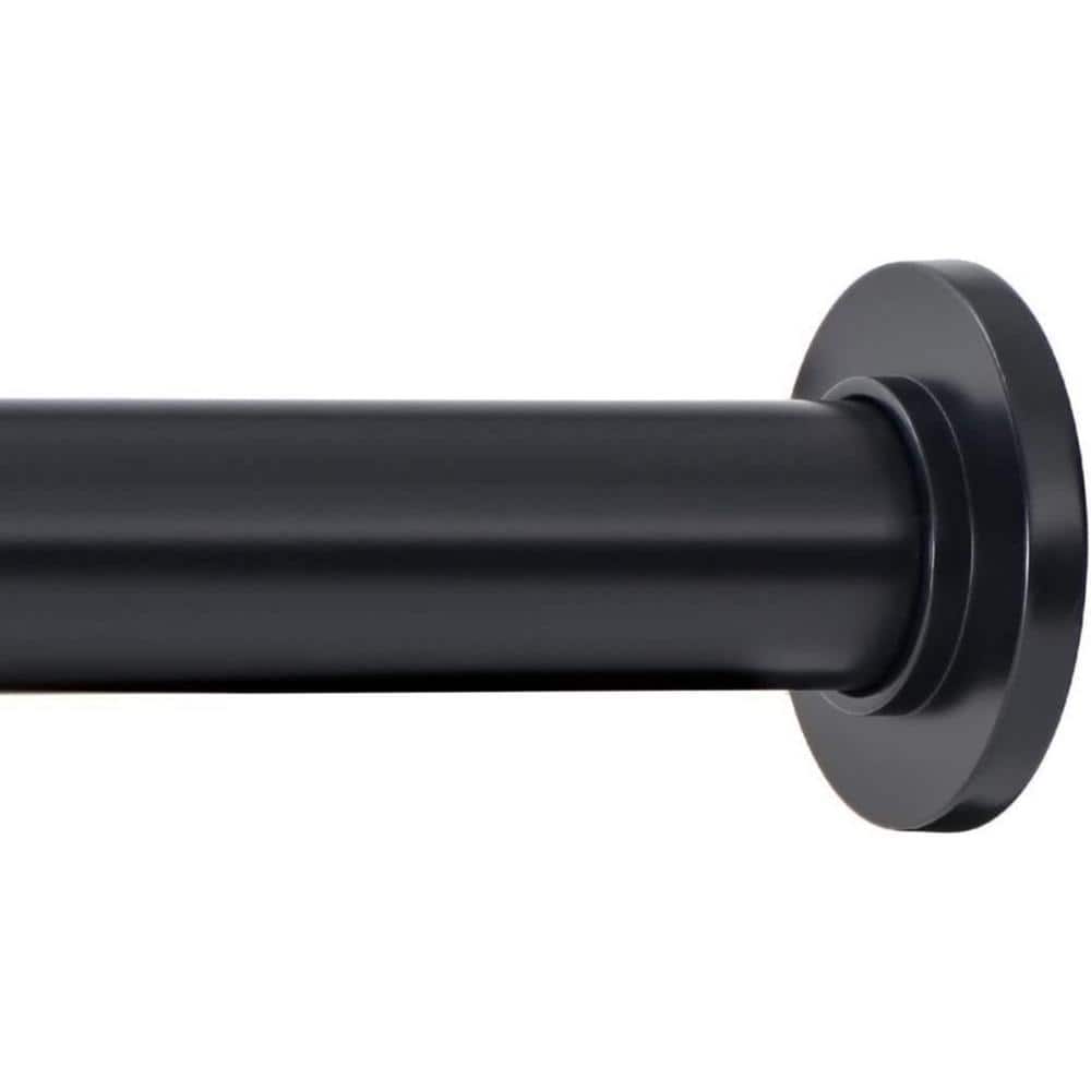 Dyiom Tension Curtain Rod - Spring Tension Rod for Windows or Shower, 24 to 36 In.. Black (1)