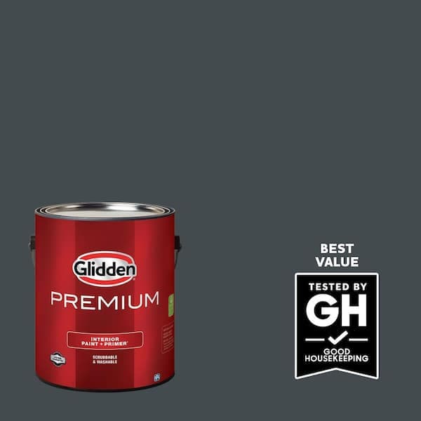 Glidden Premium 1-gal. Black Forest PPG1012-7 Eggshell Interior Latex Paint (2)