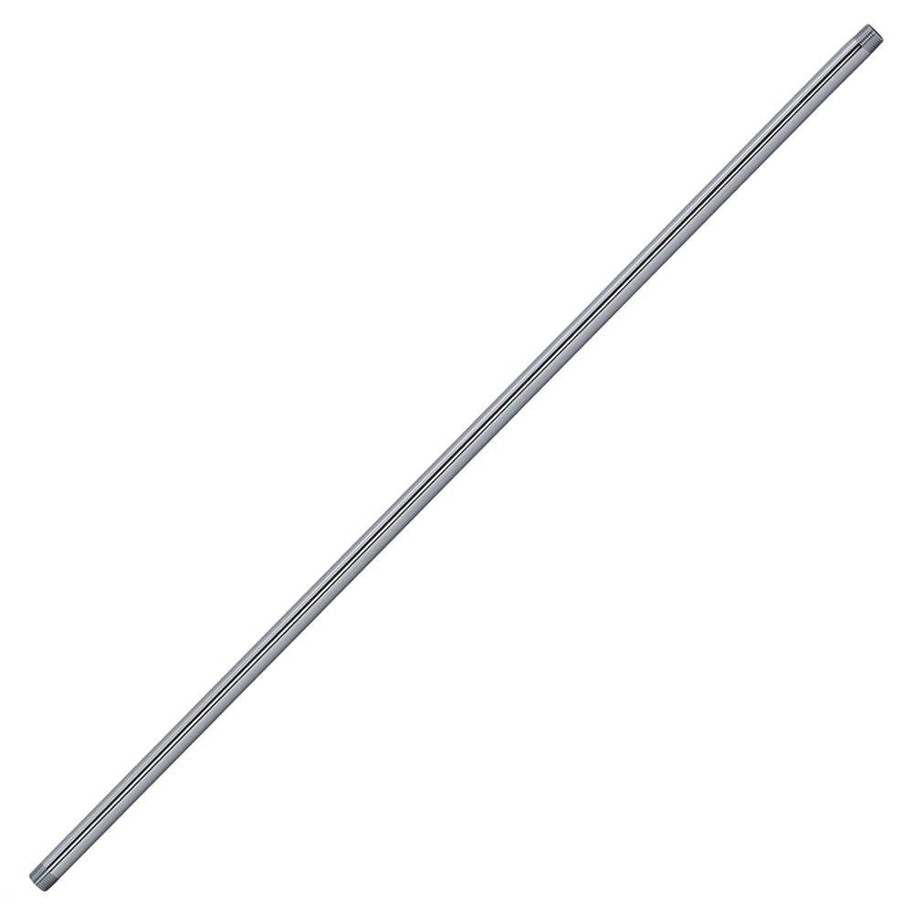 Westbrass 1/2 in. x 4 ft. Brass IPS Pipe Nipple, Polished Chrome (1)
