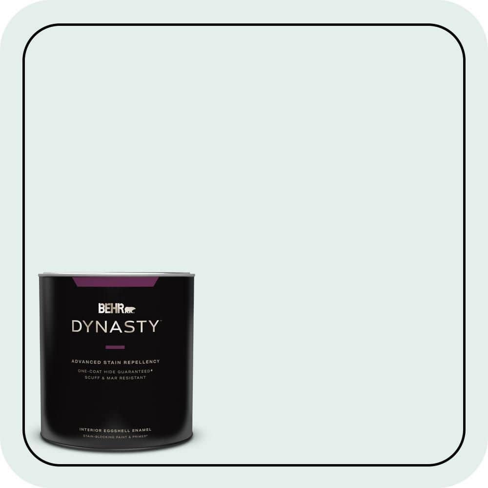 BEHR DYNASTY 1 qt. #W-D-510 Waterfall Mist Eggshell Enamel Interior Stain-Blocking Paint & Primer