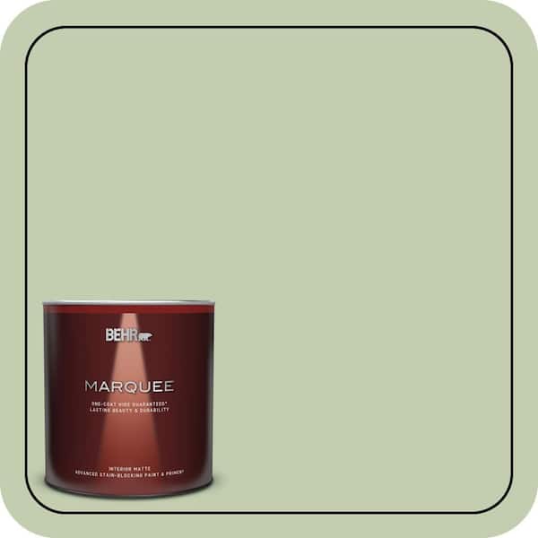 BEHR PREMIUM PLUS #M380-3 Growing Season Enamel Low Odor & Primer (2)