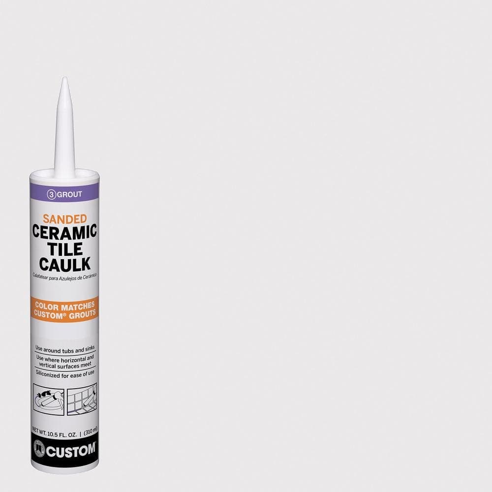 Custom Building Products Polyblend #642 10.5 oz. Ash Sanded Ceramic Tile Caulk (2)