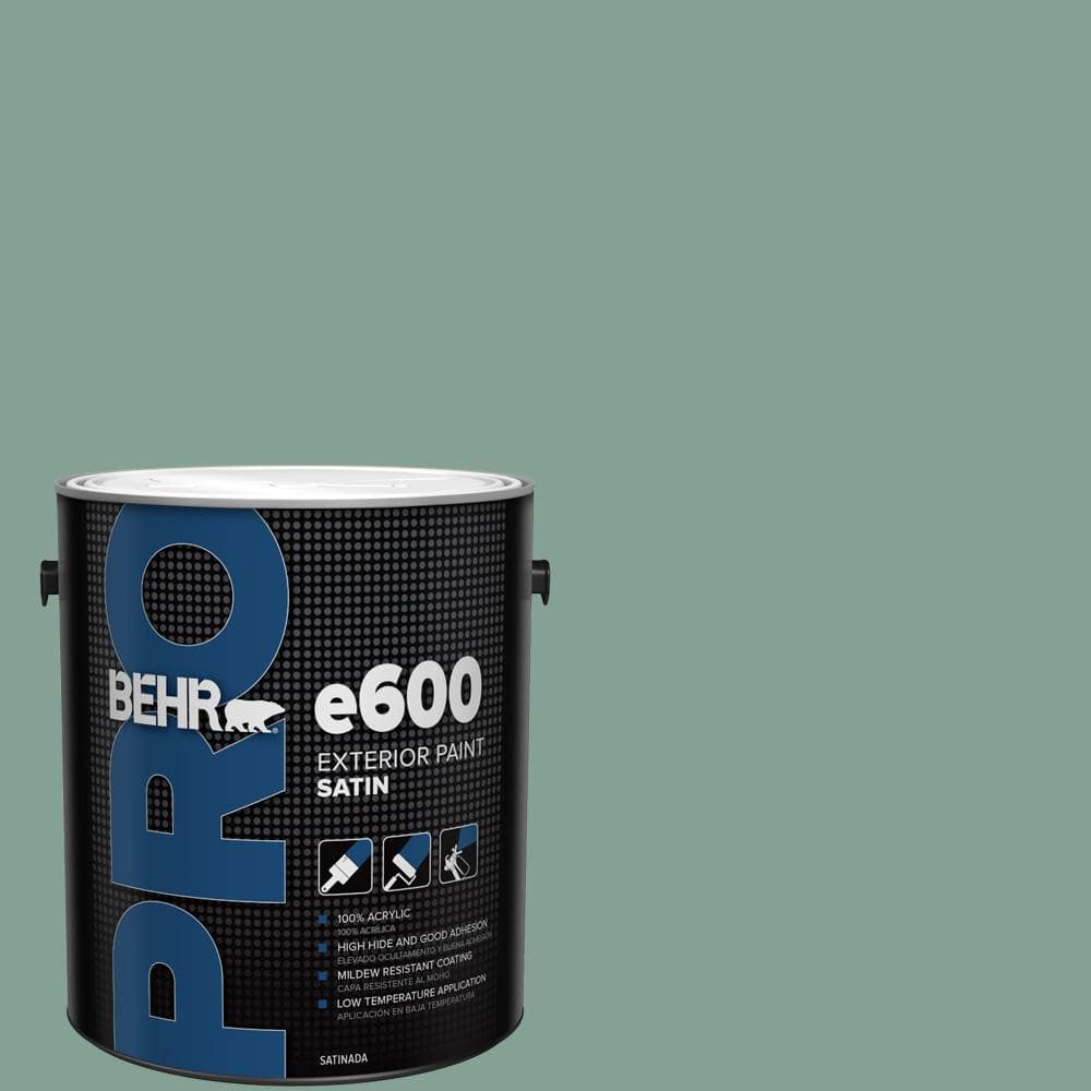 BEHR PRO 1 gal. #S420-4 Australian Jade Satin Exterior Paint