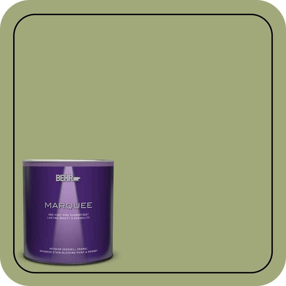 BEHR MARQUEE 1 qt. #T18-16 Nurturing Eggshell Enamel Interior Paint & Primer