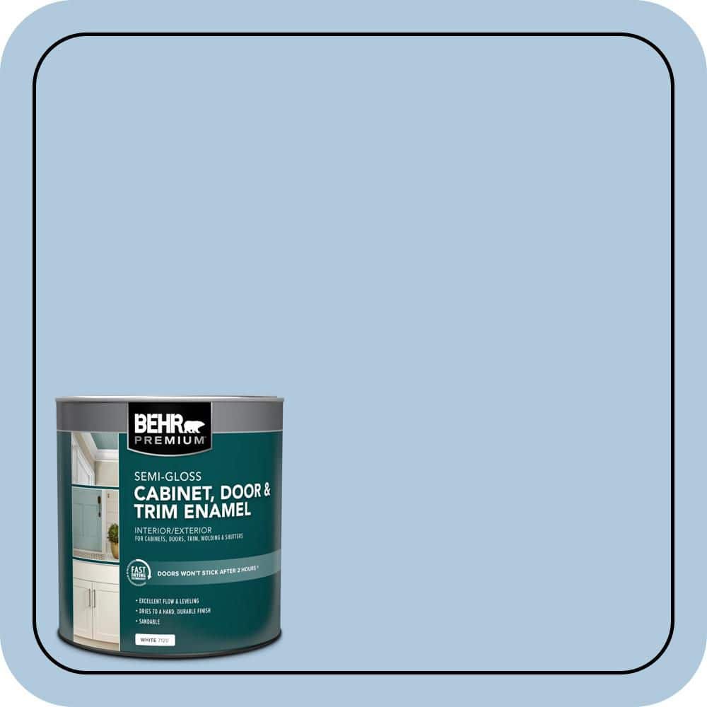 BEHR PREMIUM 1 qt. #M510-2 Life At Sea Semi-Gloss Enamel Interior/Exterior Cabinet, Door & Trim Paint