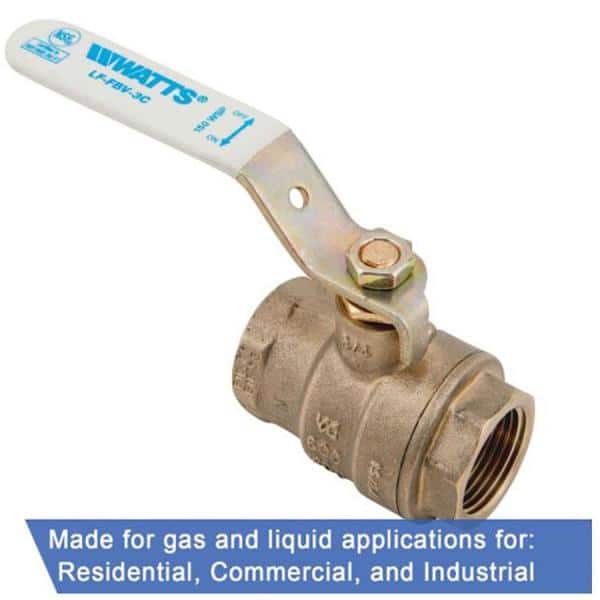 Watts . 5.3 in Brass Full Port Solder Ball Valve (4)