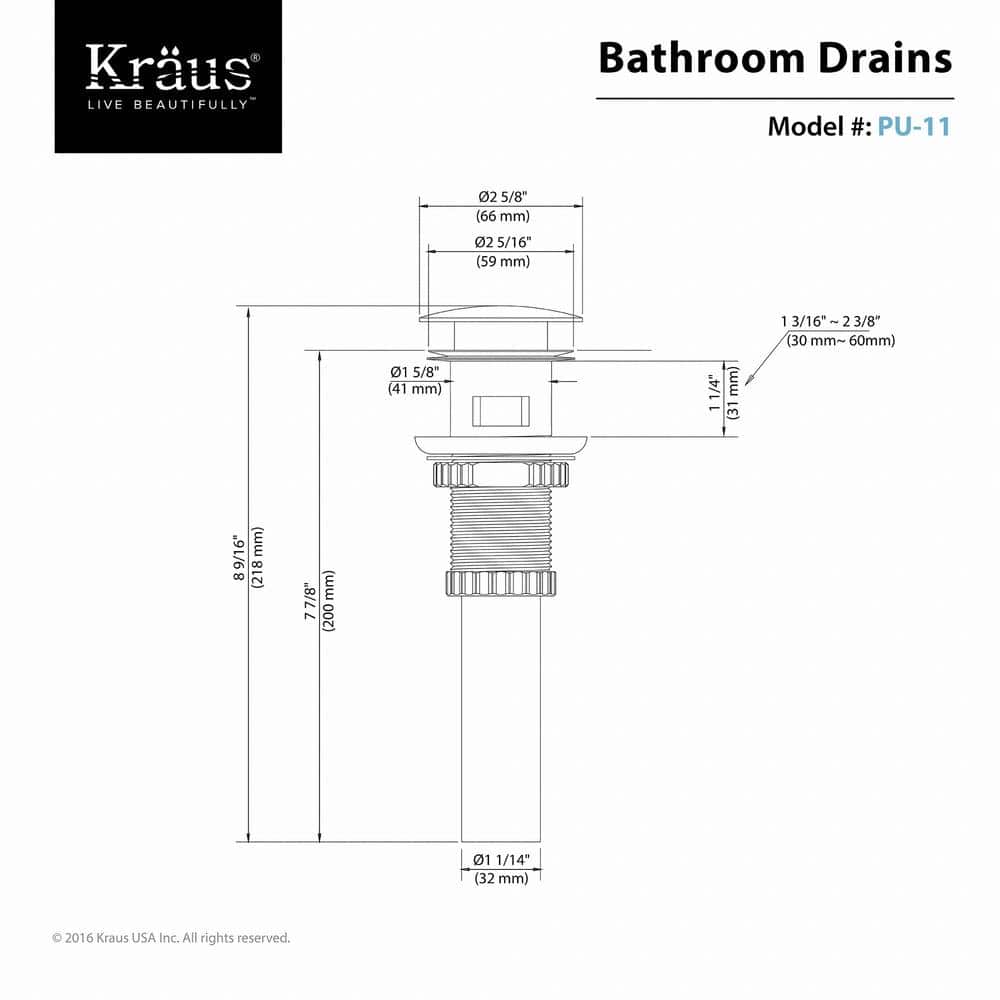 KRAUS Pop-Up Drain with Overflow (2)