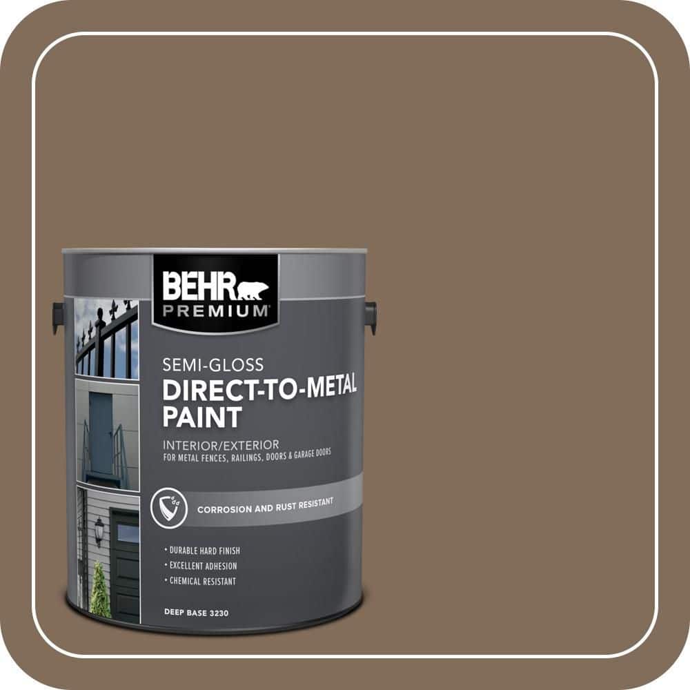 BEHR PREMIUM 1 gal. #MQ2-49 Kaffee Semi-Gloss Direct to Metal Interior/Exterior Paint