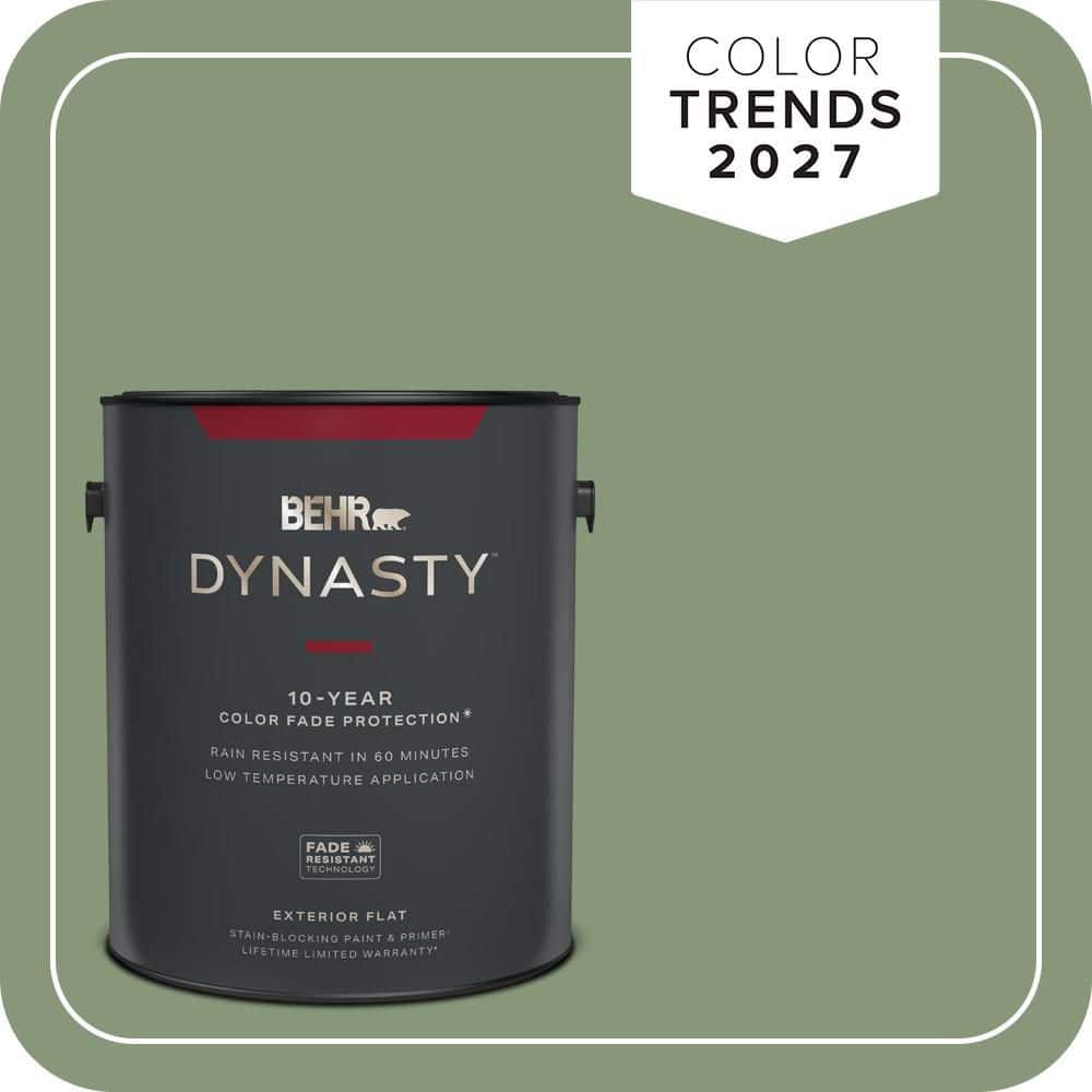 BEHR DYNASTY 1 gal. #S390-5 Laurel Tree Flat Exterior Stain-Blocking Paint & Primer