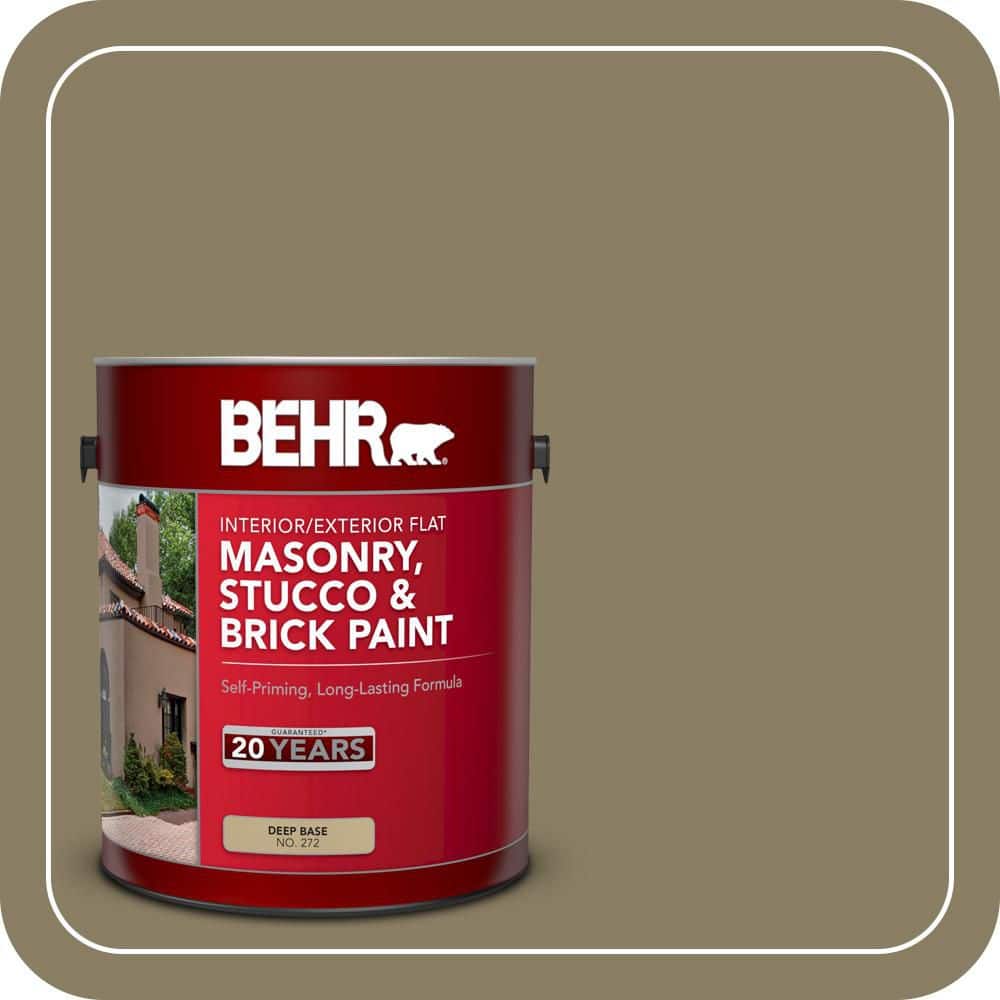BEHR 1 gal. #N330-6 Lagoon Moss Flat Interior/Exterior Masonry, Stucco and Brick Paint (1)