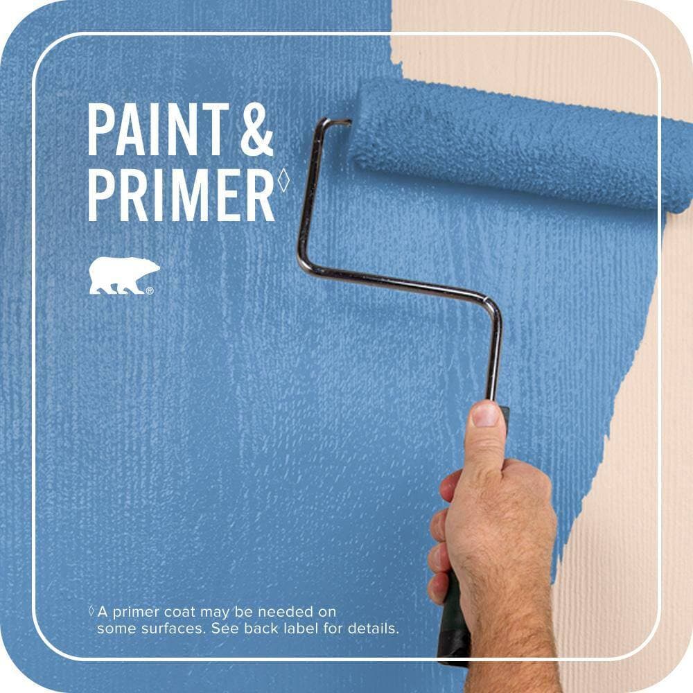 BEHR PREMIUM PLUS 1 qt. #MQ4-26 Come Sail Away Flat Exterior Paint & Primer (2)