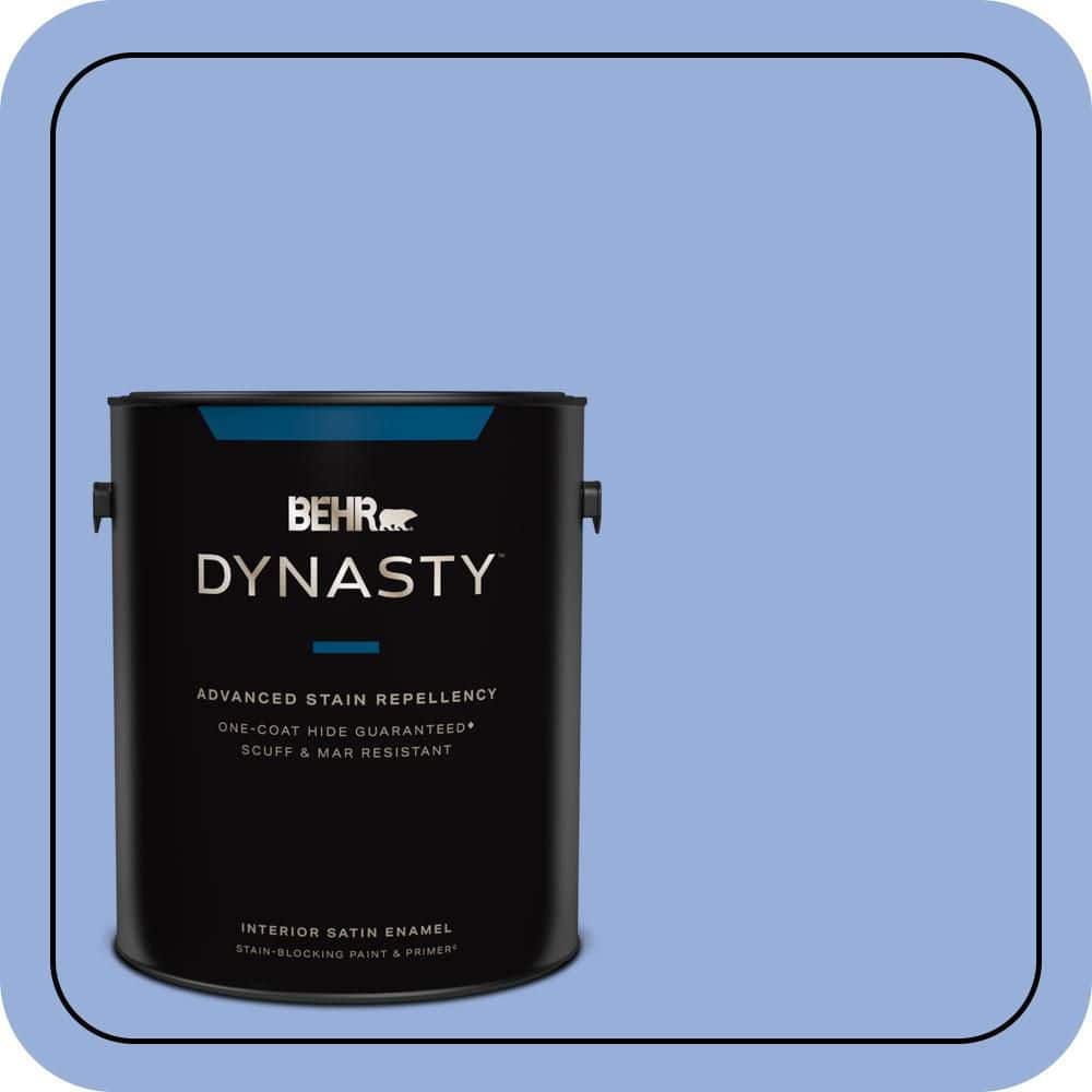 BEHR DYNASTY 1 gal. #590B-4 Anemone Satin Enamel Interior Stain-Blocking Paint & Primer