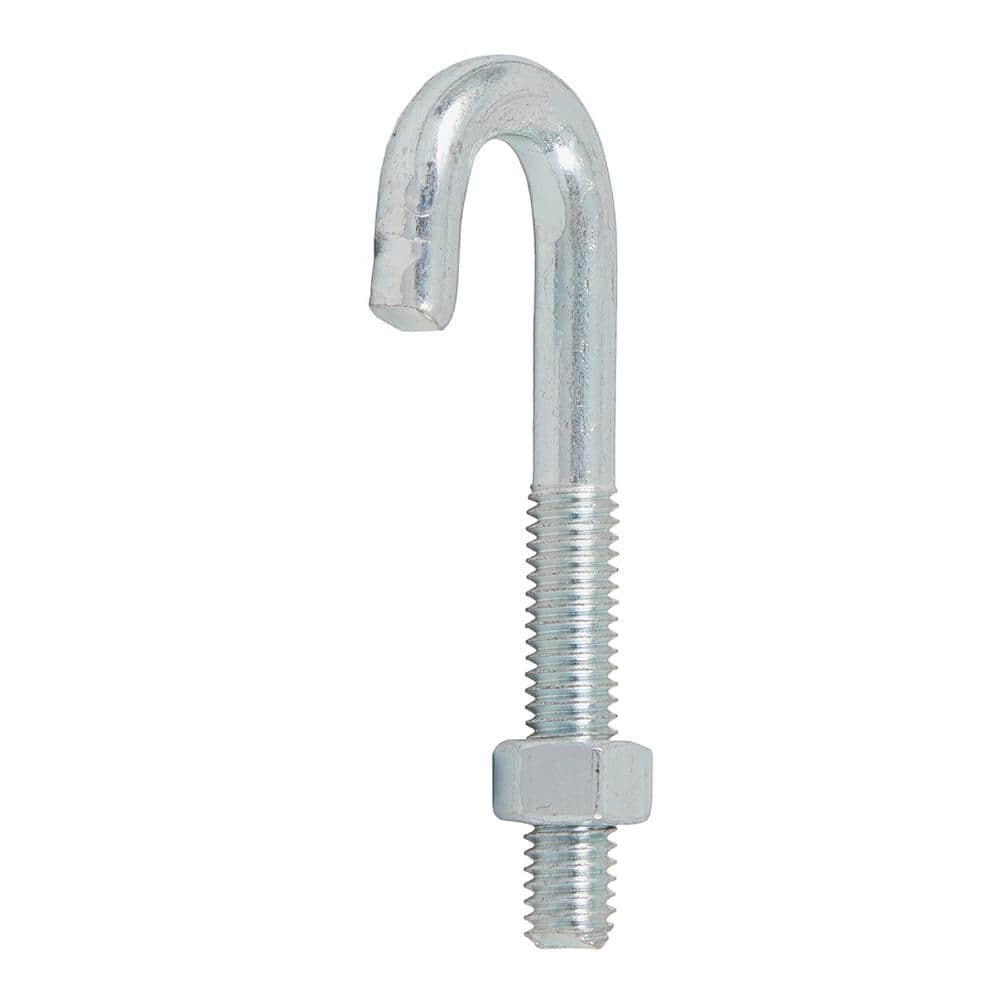 Everbilt 3/8 in. x 3-1/2 in. Zinc J-Bolt (2)