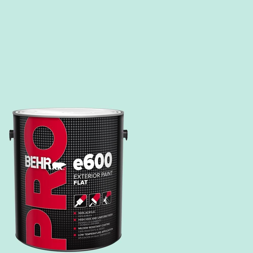 BEHR PRO 1 gal. #P440-2 Clear Aqua Flat Paint
