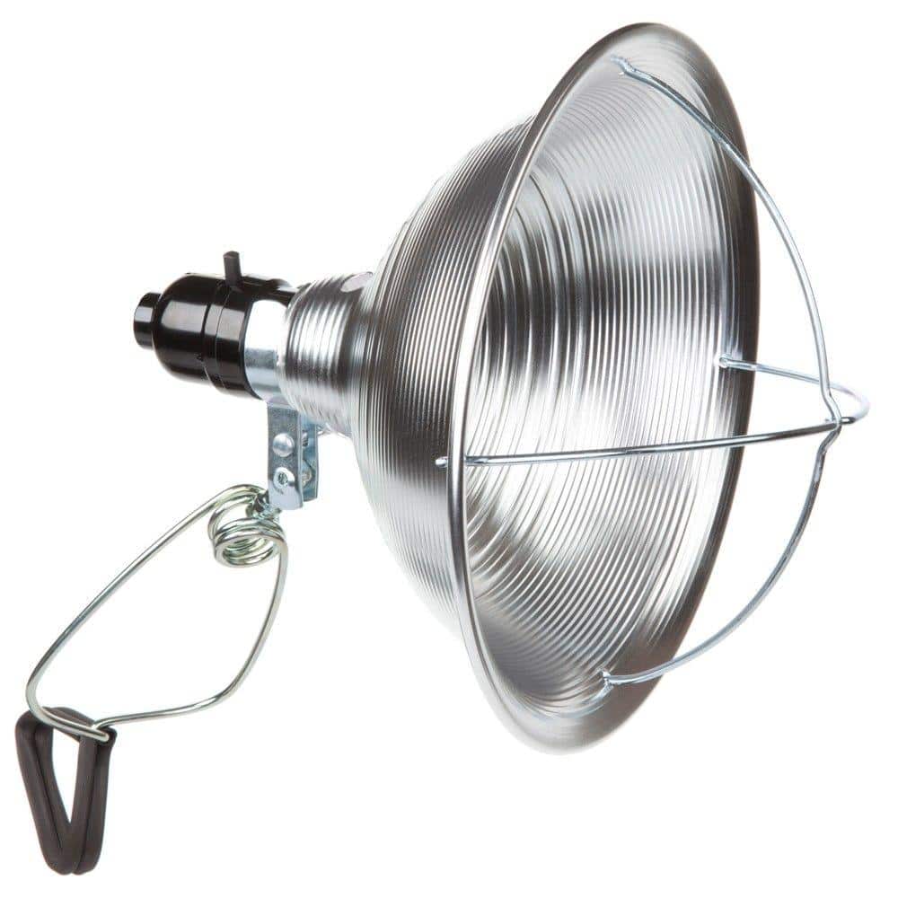 HDX 8-1/2 in. 125-Watt Incandescent Aluminum Heat Clamp Light (2)