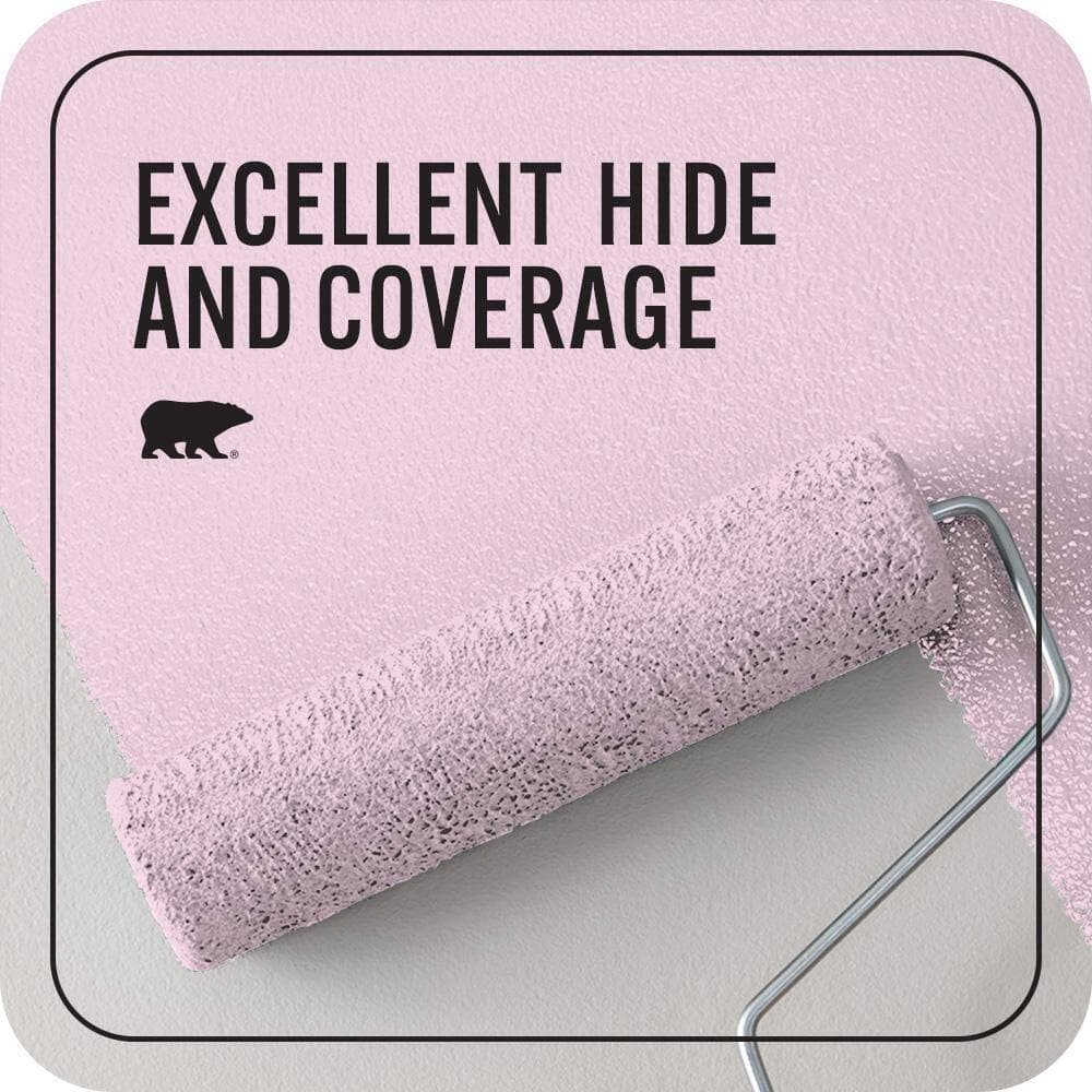 BEHR PREMIUM PLUS 1 qt. #690A-2 Hopeful Flat EcoMix Plant-Based Interior Paint & Primer (2)