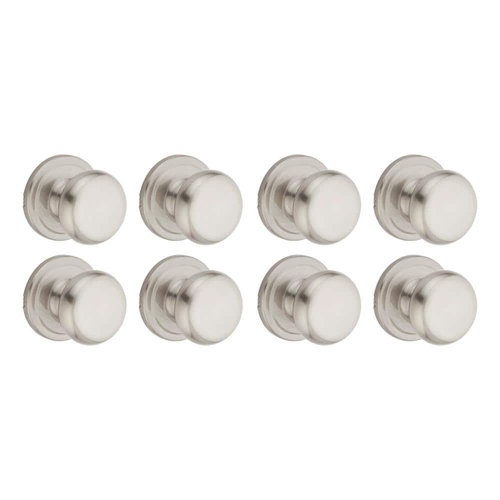 Kwikset Juno Satin Nickel Passage Hall/Closet Door Knob (8-Pack)