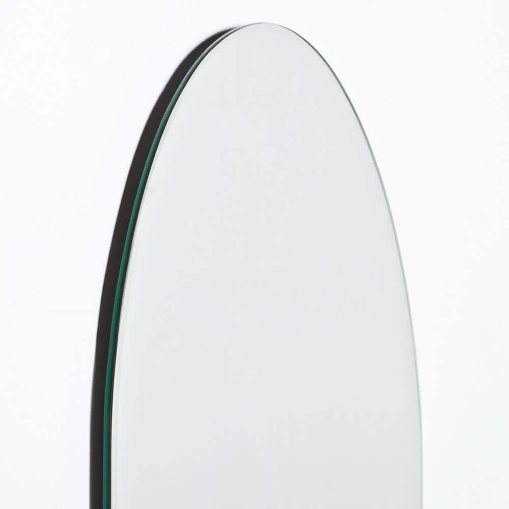 Decor Wonderland 24 in. W x 32 in. H Frameless Oval Beveled Edge Bathroom Vanity Mirror in Silver (3)