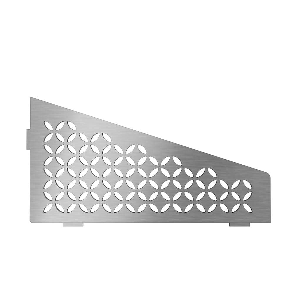 Schluter Shelf-E Brushed Stainless Steel Floral Quadrilateral Corner Shelf (2)