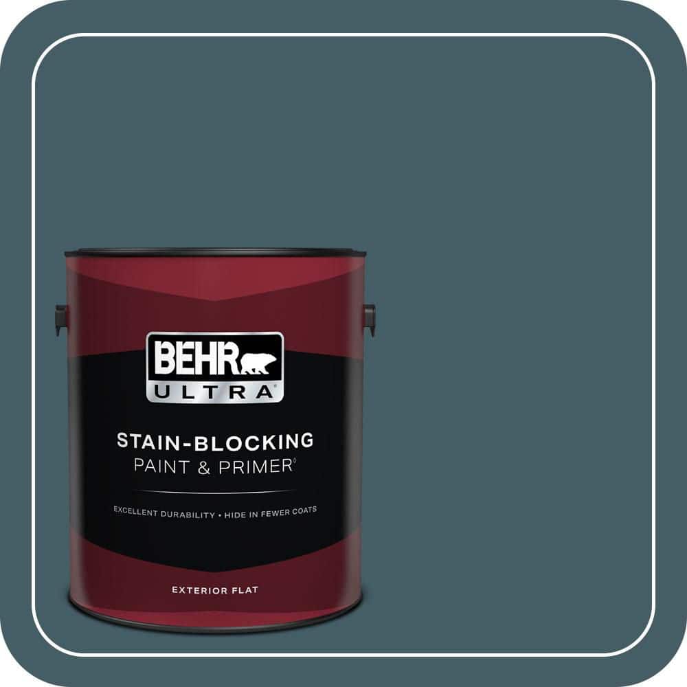 BEHR ULTRA 1 gal. #PPU13-19 Observatory Flat Exterior Paint & Primer