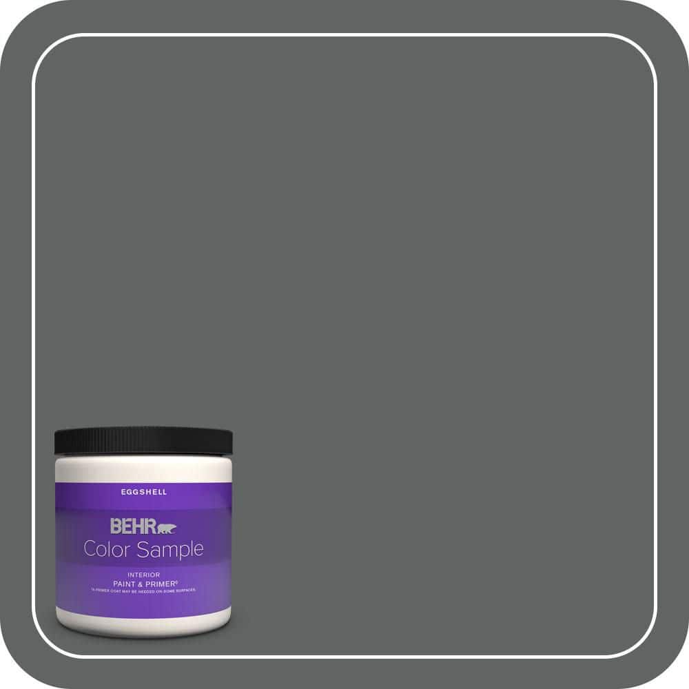 BEHR PREMIUM PLUS #BXC-41 Charcoal Flat Low Odor & Primer (1)