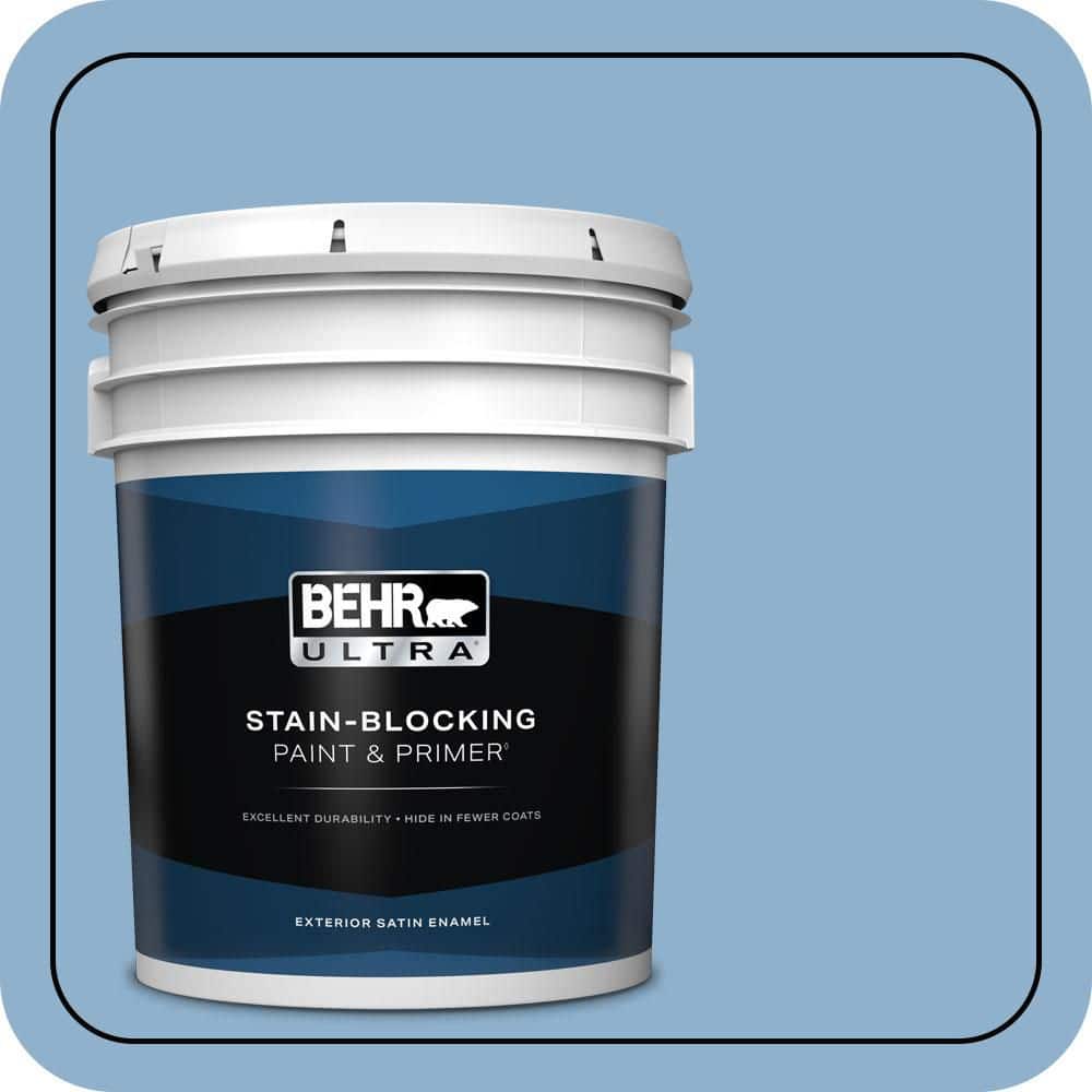 BEHR ULTRA 5 gal. #M510-3 Sailors Knot Satin Enamel Exterior Paint & Primer