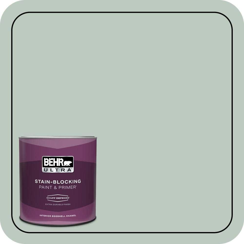BEHR ULTRA 1 qt. #N420-2 Mountain Falls Extra Durable Eggshell Enamel Interior Paint & Primer