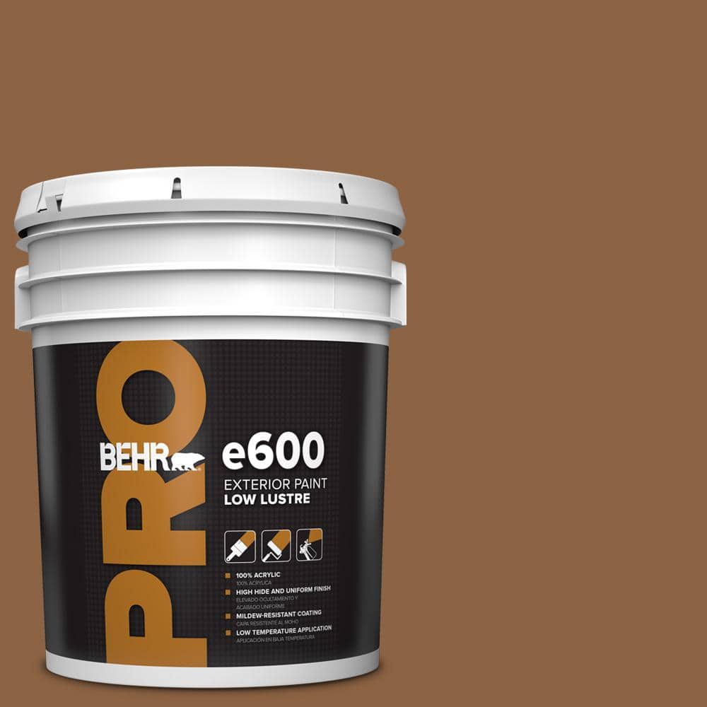 BEHR PRO 5 gal. #260F-7 Caramel Latte Low Luster Exterior Paint