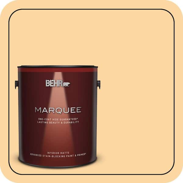 BEHR PREMIUM PLUS #QE-19 September Sun Enamel Interior/Exterior Paint & Primer Color Sample (3)