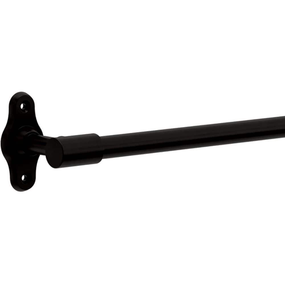 Franklin Brass Calloway 18 in. Wall Mounted Towel Bar with 6 in. Extender Bath Hardware Accessory in Matte Black (3)