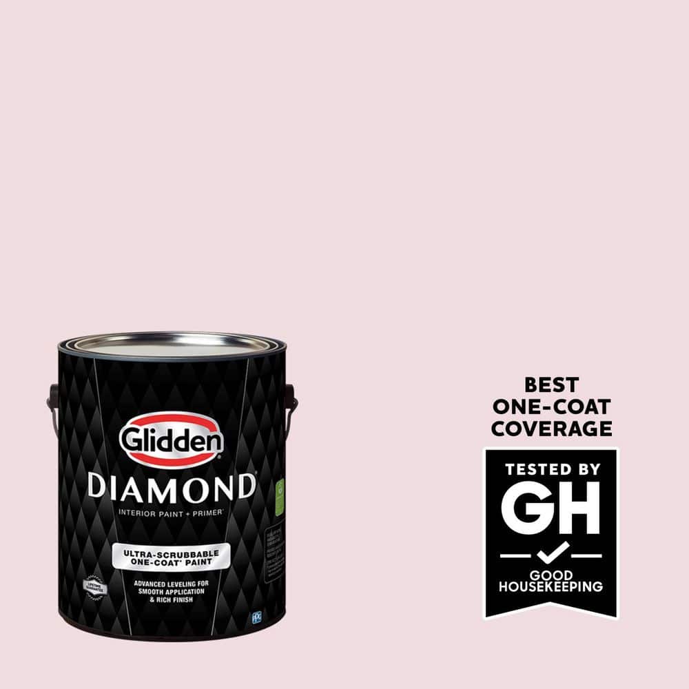Glidden Diamond 1 gal. PPG1048-2 Silk Sheets Satin Interior Paint with Primer