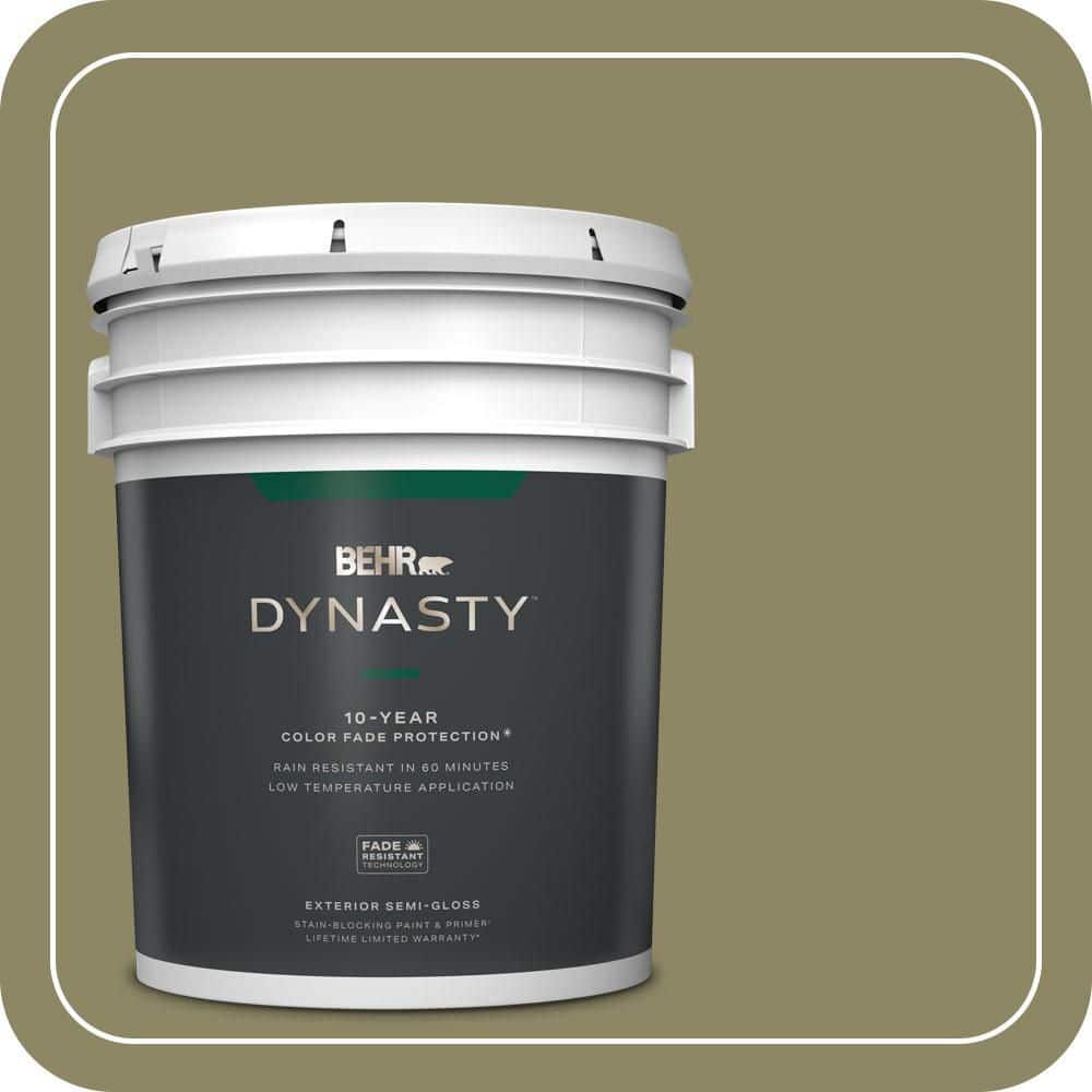 BEHR DYNASTY 5 gal. #PPU9-23 Oregano Spice Semi-Gloss Exterior Stain-Blocking Paint & Primer