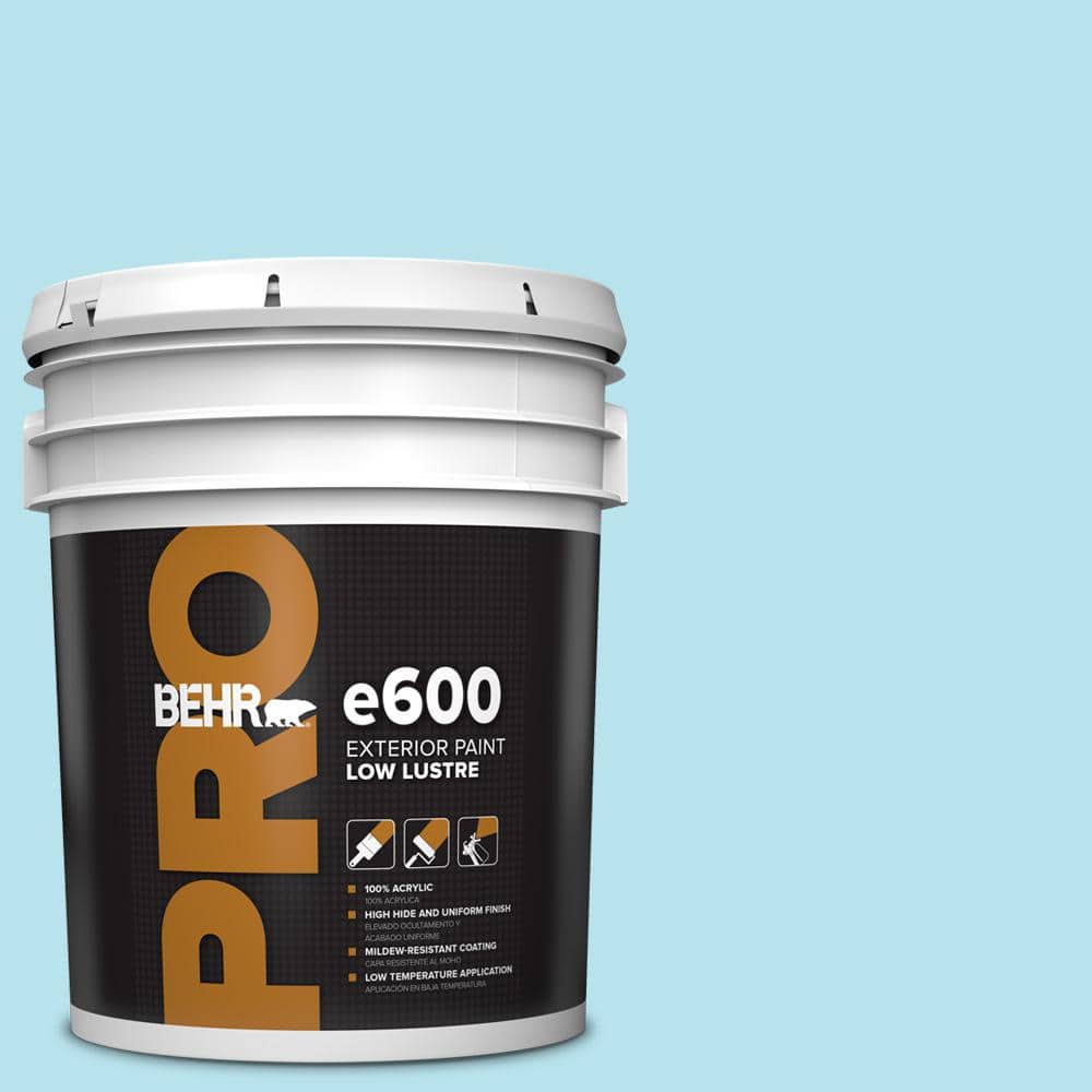 BEHR PRO 5 Gal. #P490-1 Ocean Front Low Luster Exterior Paint