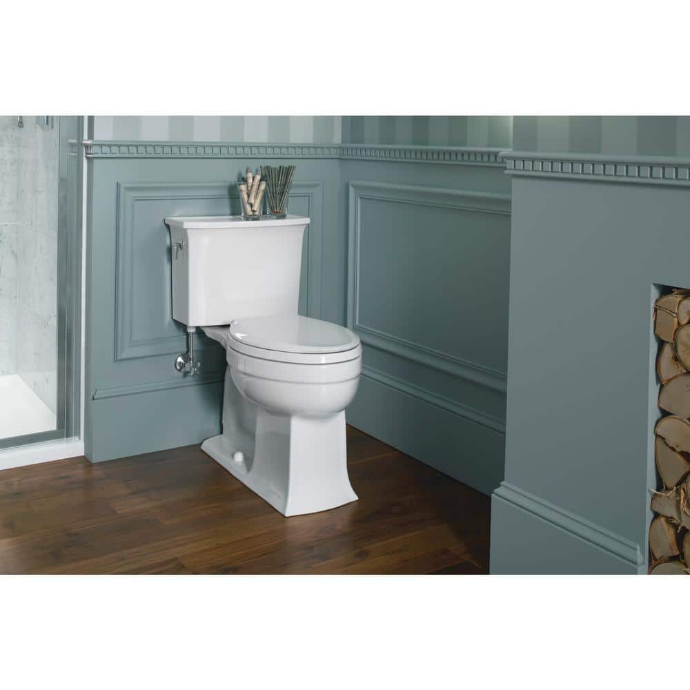 KOHLER Archer Comfort Height Elongated Toilet Bowl Only in White (1)