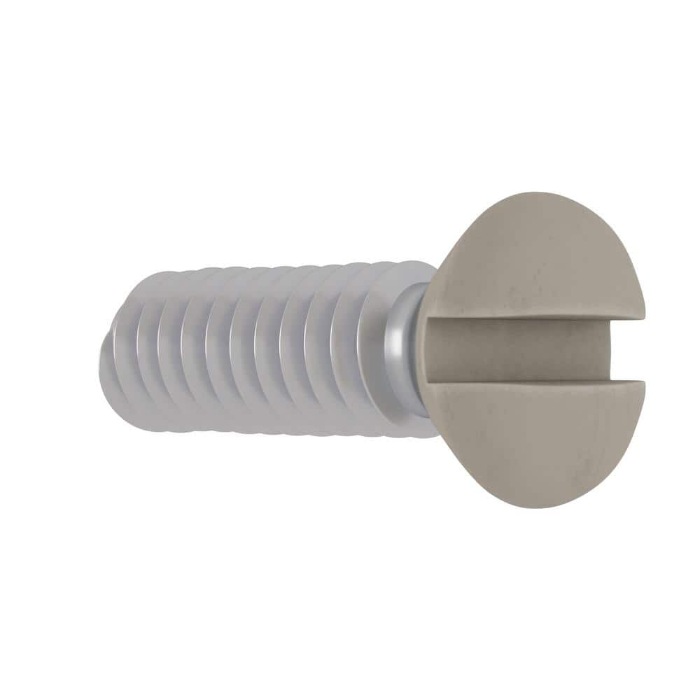 Everbilt #6-32 x 1/2 in. Fine Zinc-Plated Steel Slotted Wall Plate Screws (25 per Pack) (4)