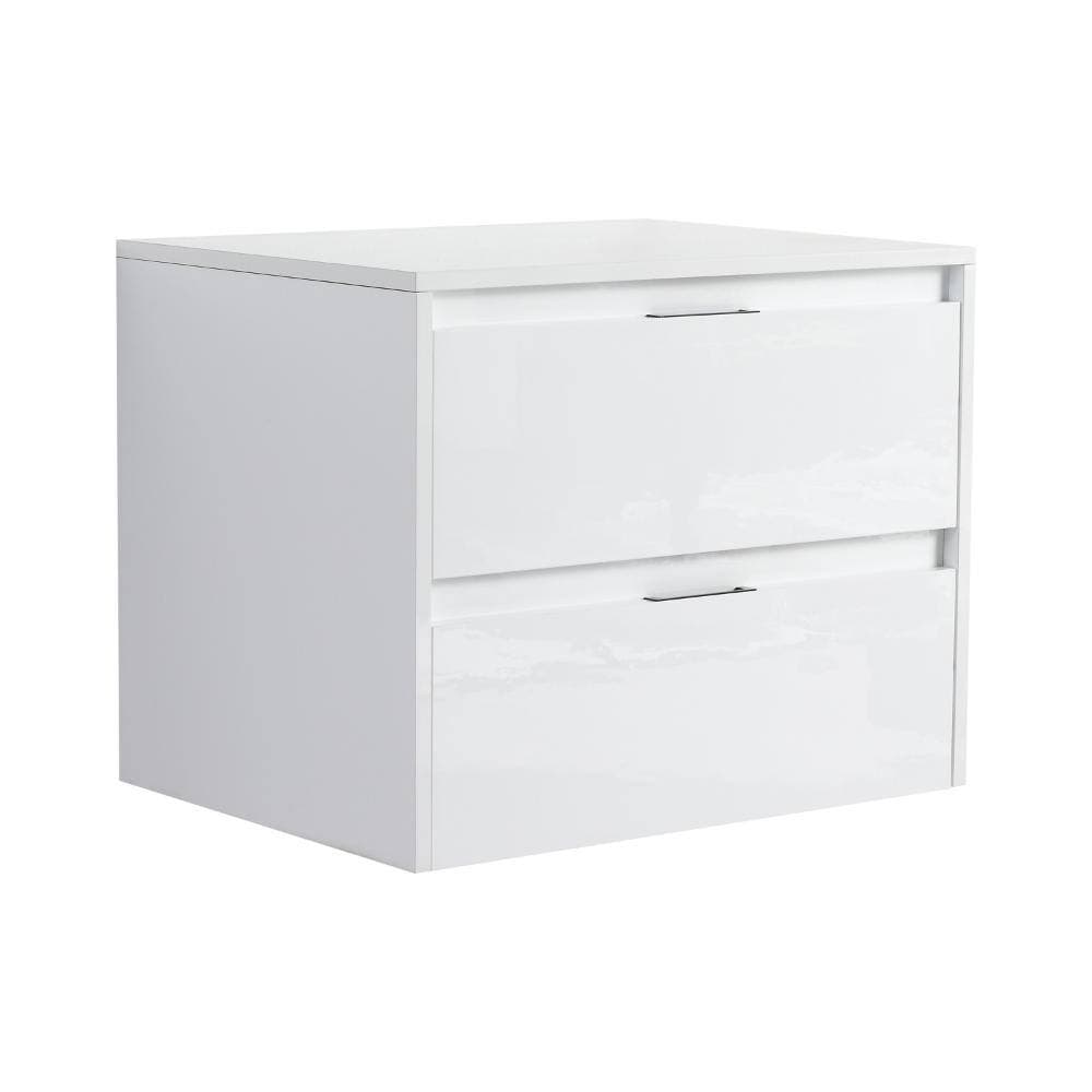 UPIKER 23.4 in. W x 17.9 in. D x 18.9 in. H Bathroom Storage Wall Cabinet in Glossy White (2)