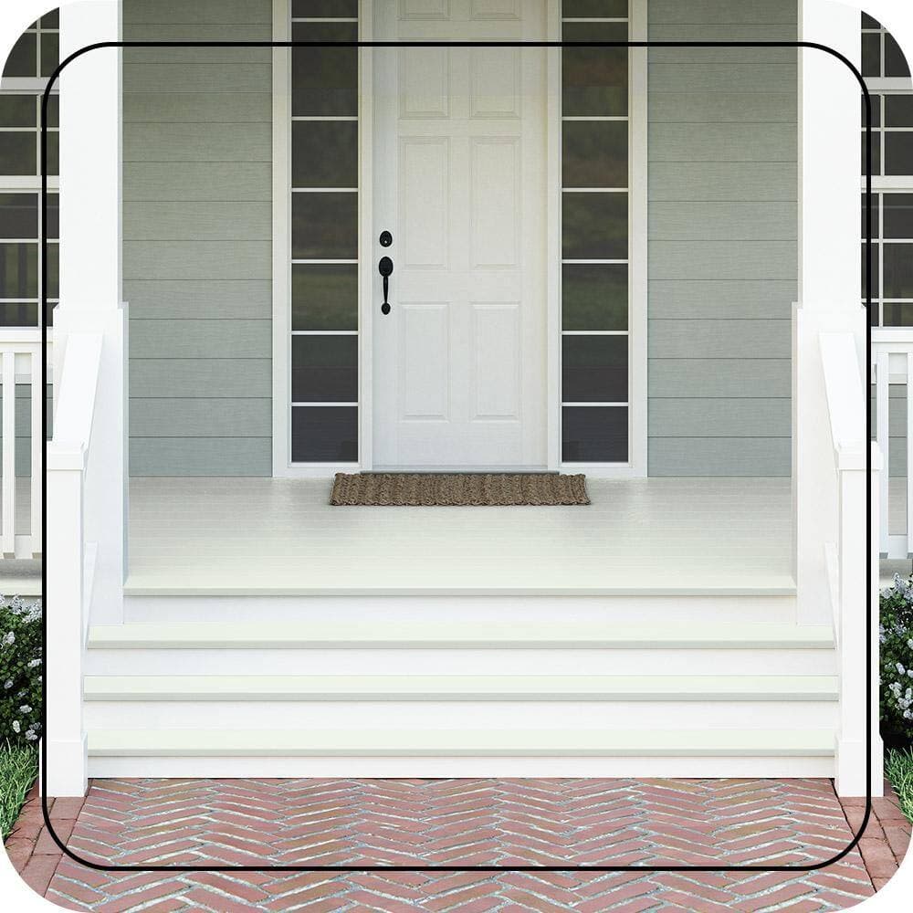 BEHR PREMIUM #GR-W05 Textured Low-Lustre Enamel Interior/Exterior Porch and Patio Anti-Slip Floor Paint (2)