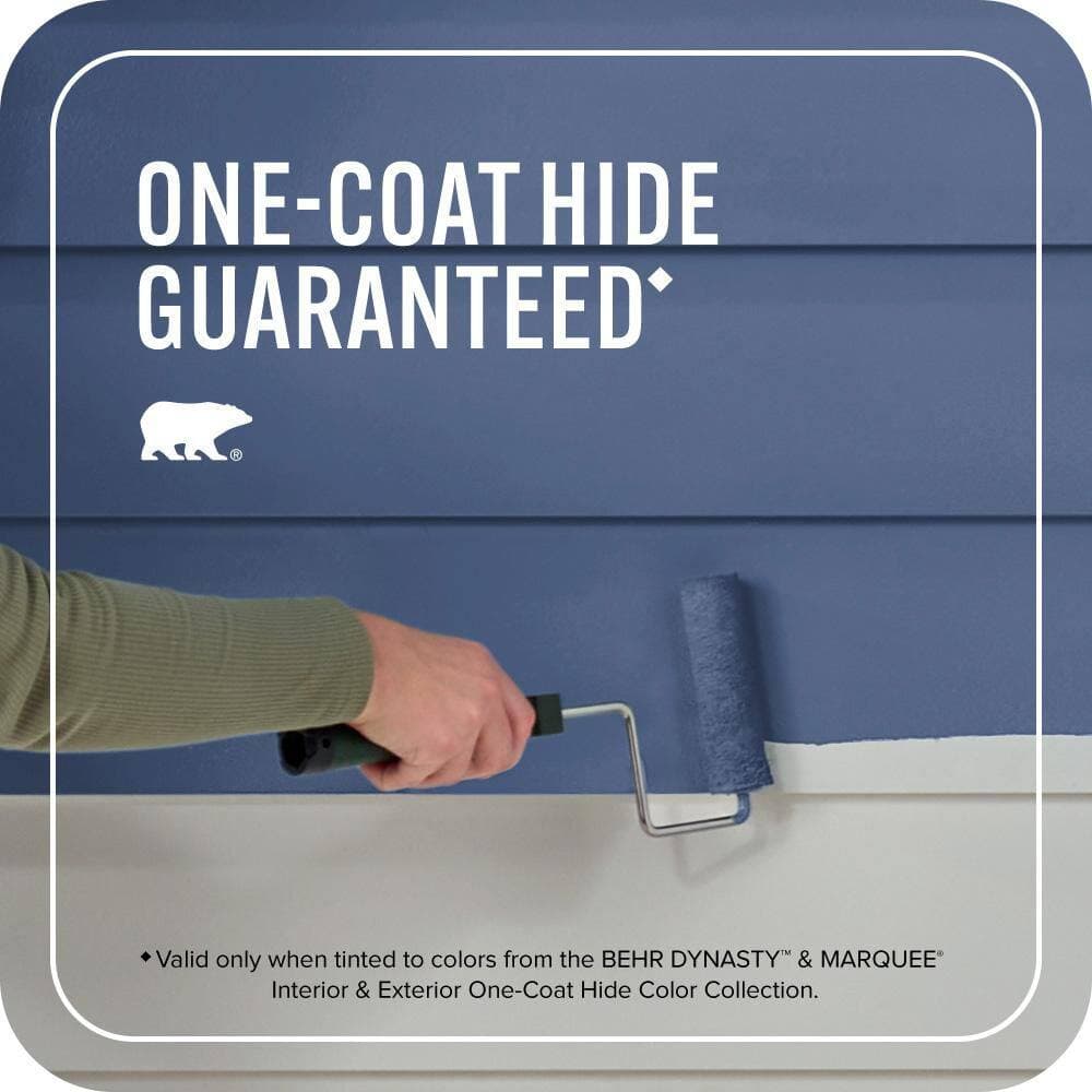 BEHR MARQUEE 1 gal. #M540-7 Optimum Blue Satin Enamel Exterior Paint & Primer (3)
