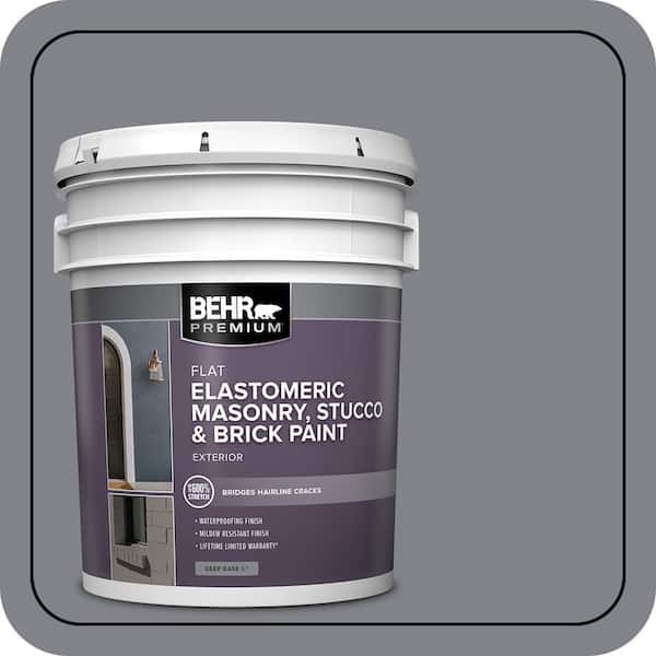 BEHR PREMIUM 5 gal. #N530-5 Mission Control Elastomeric Masonry, Stucco and Brick Exterior Paint (2)