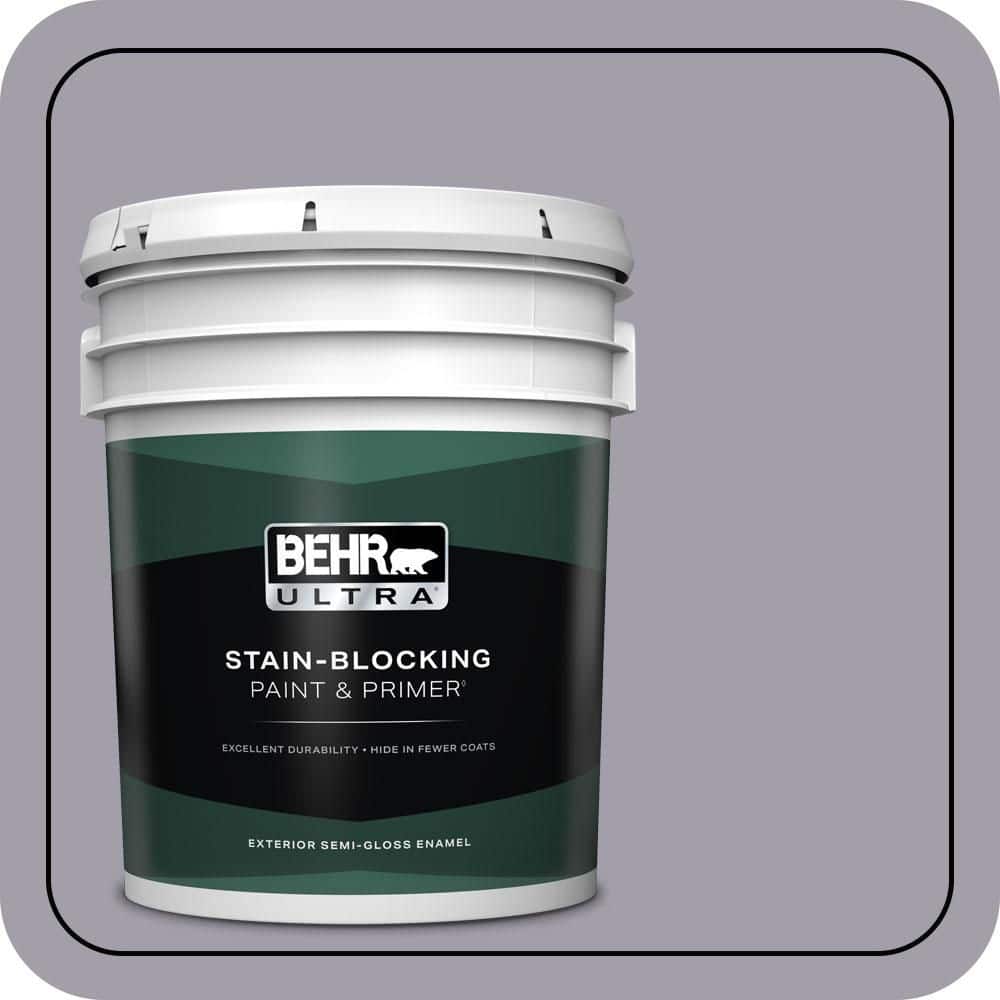 BEHR ULTRA 5 gal. #N550-4 Ashberry Semi-Gloss Enamel Exterior Paint & Primer