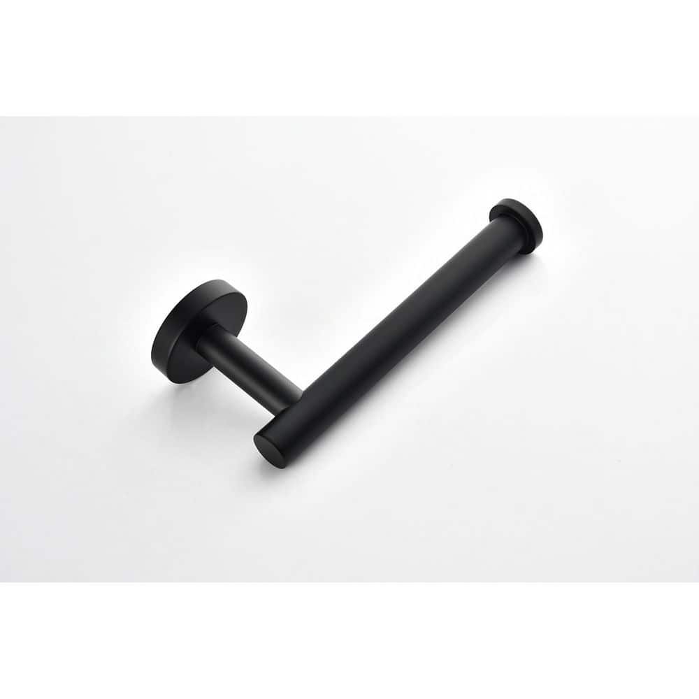 LIVACA 2-Piece Bathroom Hardware Set with Wall Mount Paper Towel Holders in Matte Black Stainless Steel for Kitchen and Bath (1)