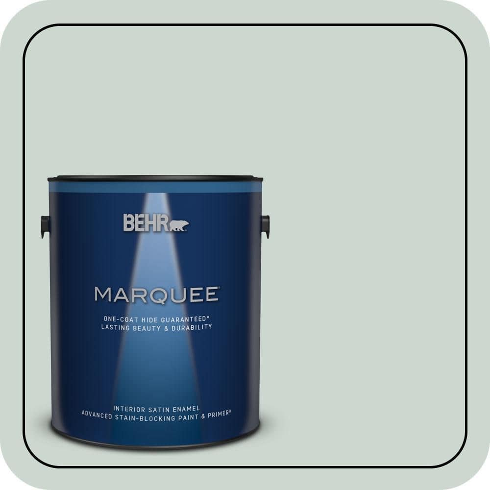 BEHR MARQUEE 1 gal. #MQ3-21 Breezeway One-Coat Hide Satin Enamel Interior Paint & Primer